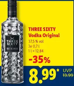 Lidl THREE SIXTY Vodka Original Angebot
