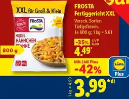 Lidl FROSTA Fertiggericht XXL Angebot