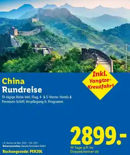 Lidl China Rundreise Angebot