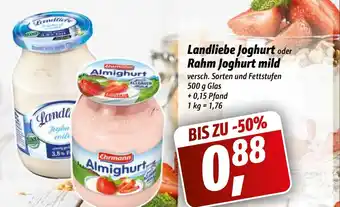 Simmel Landliebe Joghurt oder Rahm Joghurt mild Angebot