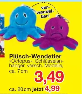 Jawoll Plüsch-Wendetier 7cm Angebot