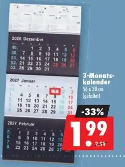 Mäc Geiz 3-Monats-kalender Angebot