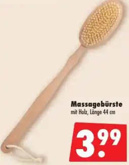 Mäc Geiz Massagebürste mit Holz Angebot