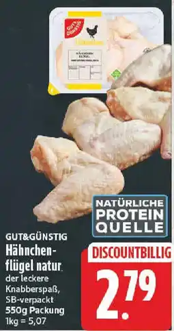 NP Discount GUT&GÜNSTIG Hähnchen-flügel natur Angebot