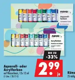 Mäc Geiz novocreative Aquarell- oder Acrylfarben Angebot