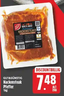 NP Discount GUT&GÜNSTIG Nackensteak Pfeffer Angebot