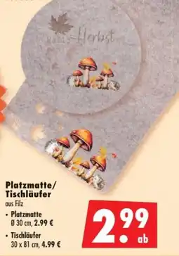 Mäc Geiz Platzmatte/Tischläufer aus Filz Angebot