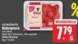 NP Discount GUT&GÜNSTIG Rindergulasch Angebot