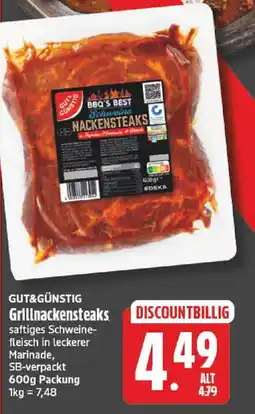 NP Discount GUT&GÜNSTIG Grillnackensteaks Angebot