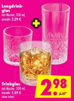 Mäc Geiz Trinkglas mit Muster Angebot