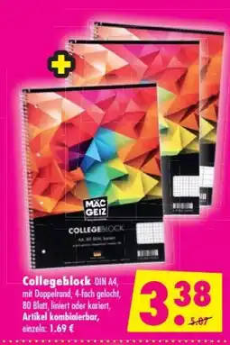 Mäc Geiz MÄC GEIZ Collegeblock Angebot