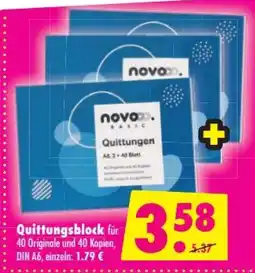 Mäc Geiz novoo. BASIC Quittungen Angebot