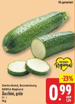 NP Discount Deutschland, Brandenburg EDEKA Regional Zucchini, grün Angebot