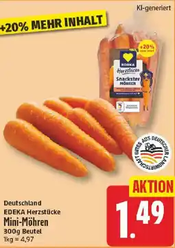 NP Discount Deutschland EDEKA Herzstücke Mini-Möhren Angebot