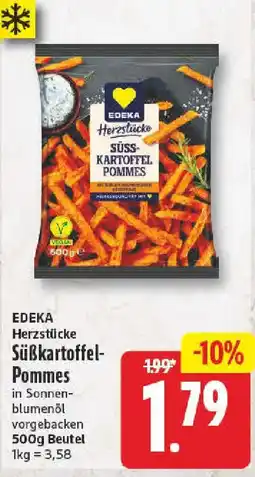 NP Discount EDEKA Herzstücke Süßkartoffel-Pommes Angebot