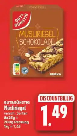 NP Discount GUT&GÜNSTIG Müsliriegel Angebot