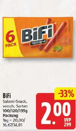 NP Discount BiFi Salami-Snack Angebot