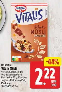 NP Discount Dr. Oetker Vitalis Müsli Angebot