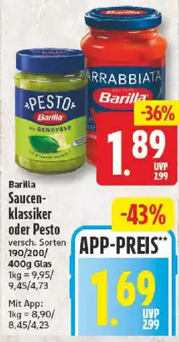 NP Discount Barilla Sauenklassiker oder Pesto Angebot
