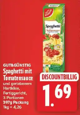 NP Discount GUT&GÜNSTIG Spaghetti mit Tomatensauce Angebot