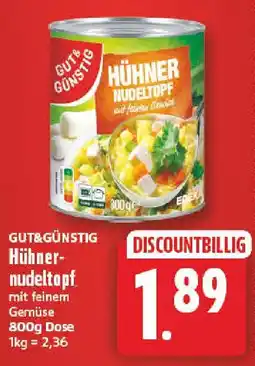NP Discount GUT&GÜNSTIG Hühner-nudeltopf Angebot