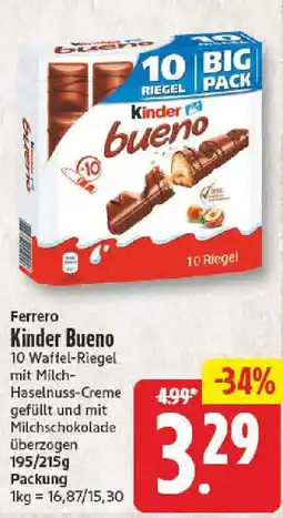 NP Discount Ferrero Kinder Bueno Angebot