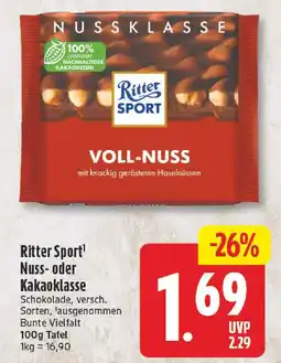 NP Discount Ritter Sport Nuss- oder Kakaoklasse Angebot