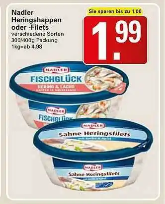 WEZ Nadler Heringshappen Oder -filets Angebot