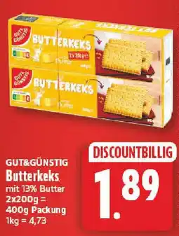 NP Discount GUT & GUNSTIG Butterkeks Angebot