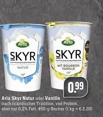 Scheck-in-Center Arla Skyr Natur oder Vanille Angebot