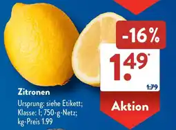 Aldi Süd Zitronen Angebot