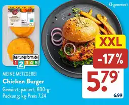 Aldi Süd MEINE METZGEREI Chicken Burger Angebot