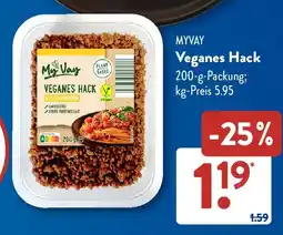 Aldi Süd MYVAY Veganes Hack Angebot