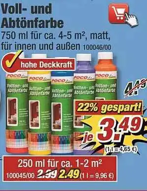 Poco Voll Und Abtönfarbe Angebot