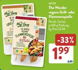 Aldi Süd MyVay The Wonder vegane Flammenspieße Angebot