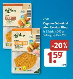 Aldi Süd MYVAY Veganes Schnitzel oder Cordon Bleu Angebot
