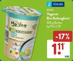 Aldi Süd MYVAY Veganer Bio-Kokosghurt Angebot