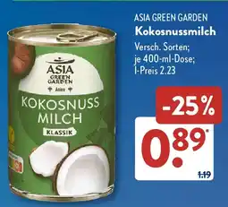 Aldi Süd ASIA GREEN GARDEN Kokosnussmilch Angebot