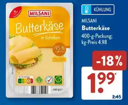 Aldi Süd MILSANI Butterkäse Angebot