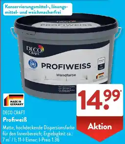 Aldi Süd DECO CRAFT Profiweiß Angebot
