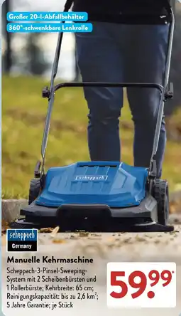 Aldi Süd Manuelle Kehrmaschine Scheppach Angebot