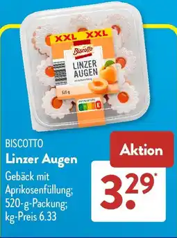 Aldi Süd BISCOTTO Linzer Augen Angebot