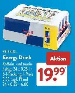 Aldi Süd RED BULL Energy Drink Angebot