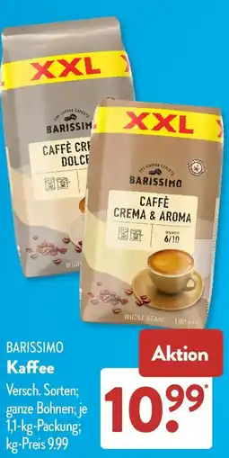 Aldi Süd Barissimo Kaffee Angebot