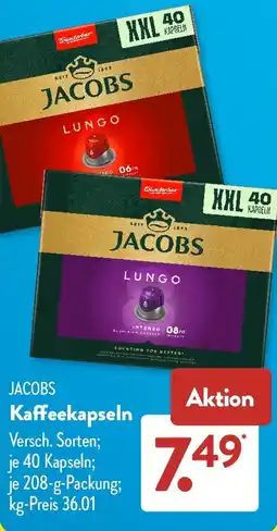 Aldi Süd Jacobs Kaffeekapseln Angebot