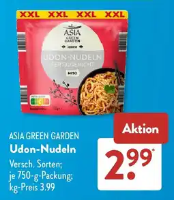 Aldi Süd ASIA GREEN GARDEN Udon-Nudeln Angebot