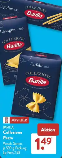 Aldi Süd Barilla Collezione Pasta Angebot