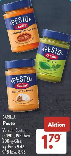 Aldi Süd Barilla Pesto Angebot