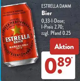 Aldi Süd ESTRELLA DAMM Bier Angebot