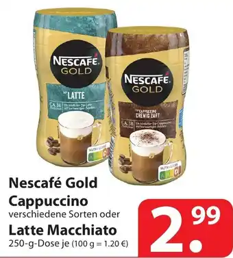 Famila Nord Ost Nescafé Gold Cappuccino oder Latte Macchiato 250g Angebot